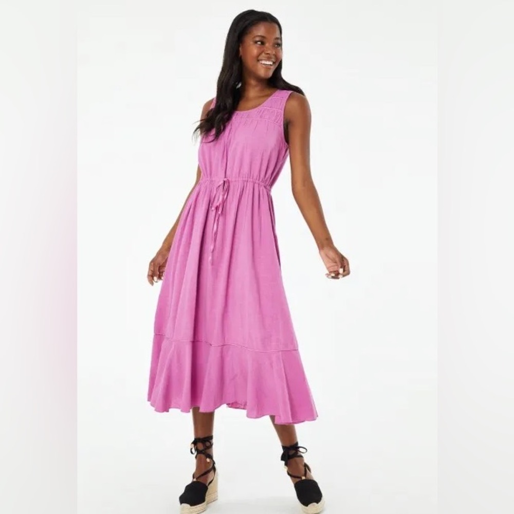 NWT ROLLER RABBIT CRINKLE CLARISSA DRESS ORCHID, LARGE